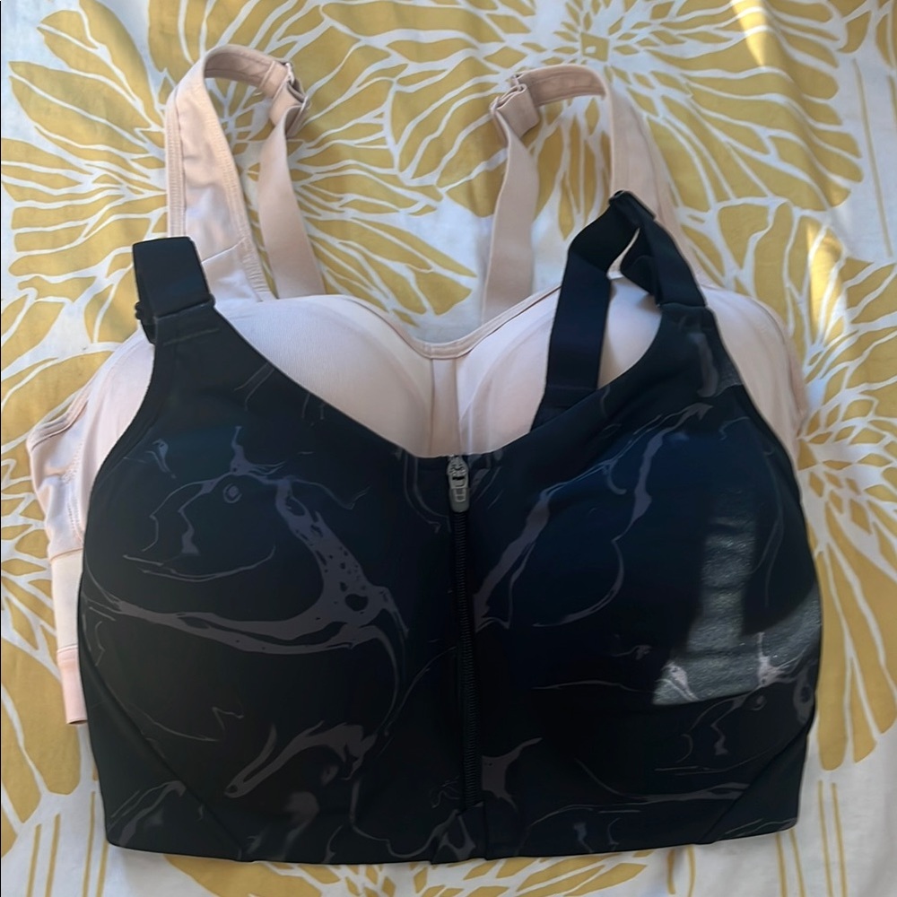 Champion & all in motion Sports Bras with Wide Straps size 34 DD